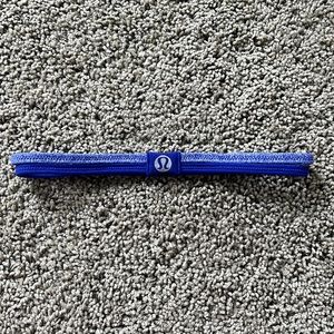 NWOT lulu lemon blue double layer headband